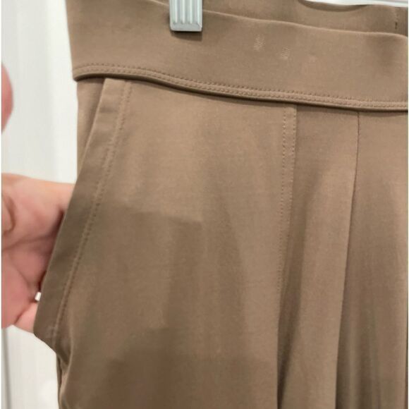 Lisa Rinna Collection Banded Bottom Knit Crop Pants In Dark Taupe.Size XXS - Picture 8 of 15